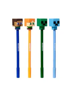 Kemijska olovka Puckator piši briši s Minecraft Chibi silikonskim ukrasom sortirano 36/1 PEN276