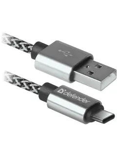 USB kabel Defender USB09-03T PRO, TypeA-TypeC, 1m, bijeli