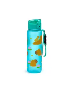 Plastična boca Puckator Capybara s poklopcem na pritiskanje nelomljiva 600ml BOT353