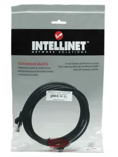 Intellinet Cat5e, CCA, U/UTP, PVC, RJ45, 15m, crni