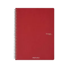 Bilježnica Fabriano Ecoqua original A4 90g 70L spiralna crte cherry 19290203