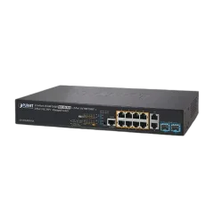 Planet 8-Port GbE 802.3bt PoE 2x 1GbE 2x 10G SFP L2 Managed Switch