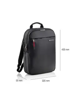 Ruksak za prijenosno računalo Miquelrius crna 16" S 32x43x5,5cm MR16982