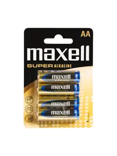 Maxell super alkalne baterije LR-6/AA, 4 komada