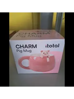 Outlet artikl -B grade Šalica iTotal Charm Cute animals roza svinjica XL2567