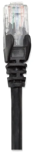 Intellinet Cat5e, CCA, U/UTP, PVC, RJ45, 1m, crni