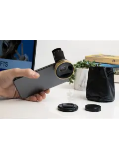 Klip leća iTotal 2u1 za mobitel zlatna CM3203