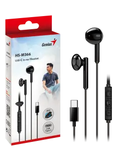 Genius HS-M366, in-ear slušalice, crna