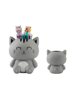 Čaša za olovke iTotal Cat siva 3D XL3015