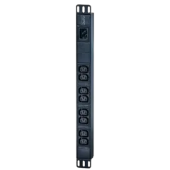 APC Easy Rack PDU, Basic, 1U, 1 Phase, 2.3kW, 230V, 10A, 6 SCHUKO and 1 C13 outlets, IEC60320 C14 inlet