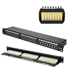 Extralink CAT6 STP Patchpanel 24 port