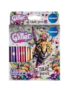 Flomasteri Centrum 10 boja Jumbo Glitter blister 10/1 81230