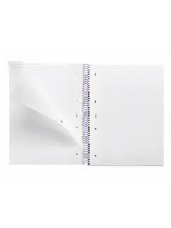 Kolegij blok Miquelrius A4 90g 80L spiralni kocke Between the lines Mauve MR4514