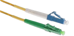 NFO Patch cord, LC UPC-LC APC, Singlemode 9 125, G.657A2, Simplex, 1m