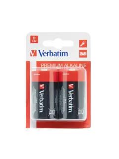 Baterije Verbatim #49923-46 alkalne D 1,5V, 2/1