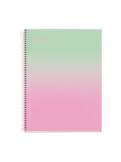 Kolegij blok Miquelrius A4 90g 80L spiralni kocke Gradient Mint & Pink MR4447