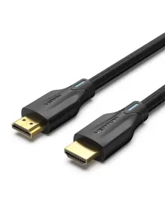 Vention Cotton Braided 8K Ultra High Speed HDMI Cable 2M Black