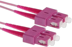 NFO Patch cord, SC-SC, Multimode 50 125, OM4, LSZH, 2mm, Duplex, 2m