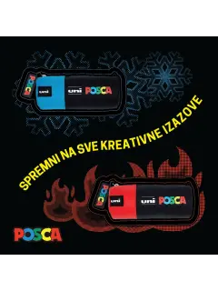 Uni Posca pernica okrugla crvena (goodies/ dodaci)