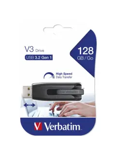 USB stick Verbatim 3.2 Gen1 #49189 128GB Store 'n' Go V3, crni