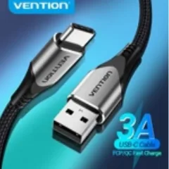 Vention USB 2.0 A Male to C Male 3A Cable 3m, Black