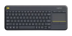 Logitech K400 PLUS Wireless Touch Keyboard, Black, DE