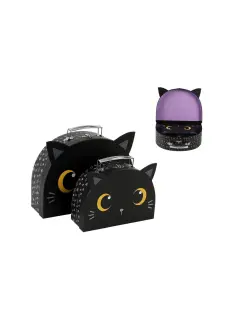 Kutije sa ručkom iTotal Cat crna XL2872