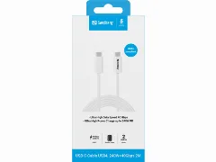 Sandberg USB4 Type C Cable, 240W, 40Gbps, 2m