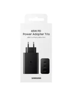 Samsung trio brzi kućni punjač bez kabela,65W,crni
