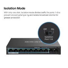 Mercusys 10-Port 10 100Mbps Desktop Switch with 8-Port PoE