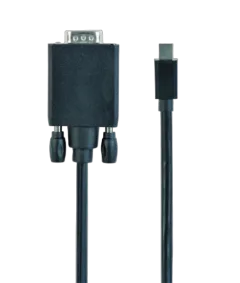 Gembird Mini DisplayPort to VGA adapter cable, black, 1.8m
