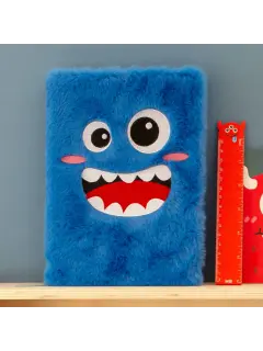 Notes Miquelrius A5 80g 160L fluffy Little monster plavi MR8164