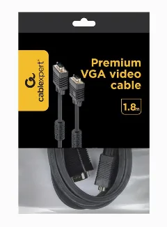 Gembird Premium dual-shielded VGA cable with ferrite cores, 1.8 m