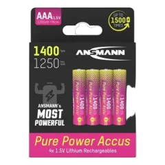 Ansmann Pure Power Li-Ion battery AAA HR03 type 1400 (min. 1250 mAh)