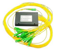 NFO Fiber Optic PLC Splitter, 1:32, ABS Box, SM, G.657A, 1m, SC APC