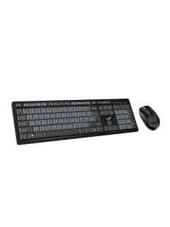 Set Genius tipkovnica smart KM-8200 + Miš bežični, crno siva