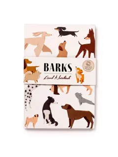 Bilježnica A5 od recikliranog papira Puckator Barks Dog crte 60L MEMO95
