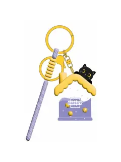 Privjesak za ključeve iTotal House Cat crna XL3066B