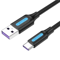 Vention USB 2.0 A Male to C Male 5A Cable 2M Black
