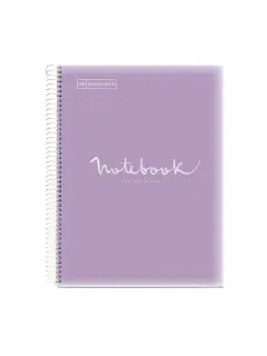 Kolegij blok Miquelrius A4 90g 120L spiralni crte Polypropylene emotions lavander MR49939