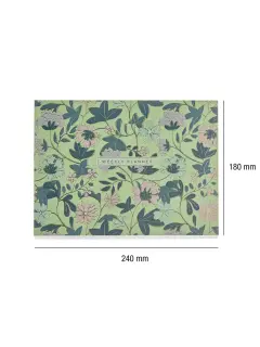 Planer tjedni Miquelrius Golden Jazmine 240x180 mm Cvjetni zeleni MR7779