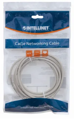 Intellinet Cat6, CCA, U/UTP, PVC, RJ45, 7.5m, sivi