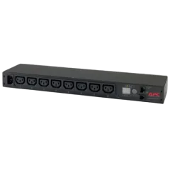 APC RACK PDU, METERED, 1U, 12A 208V, 10A 230V, (8) C13