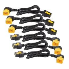 APC Power Cord Kit (6 ea), Locking, C19 to C20 (90 Degree), 1.8m