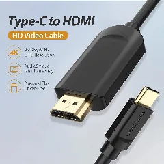 Vention USB-C to HDMI Cable 2m Black