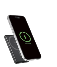 Gembird 15 W Magnetic wireless powerbank with LCD, 5000 mAh, black