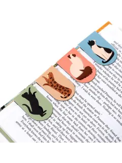 Set magnetskih označivača za stranice Puckator Feline Fine Cats (knjižne oznake) 24/1 BOOK18