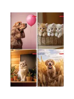 Bilježnica Ilijanum A4 70g 52L crte pets
