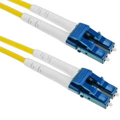NFO Patch cord, LC UPC-LC UPC, Singlemode 9 125, G.652.D, Duplex, 5m