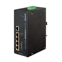 Planet Industrial 5P Gig Switch w 4 802.3at PoE ports (wide operating temp range)